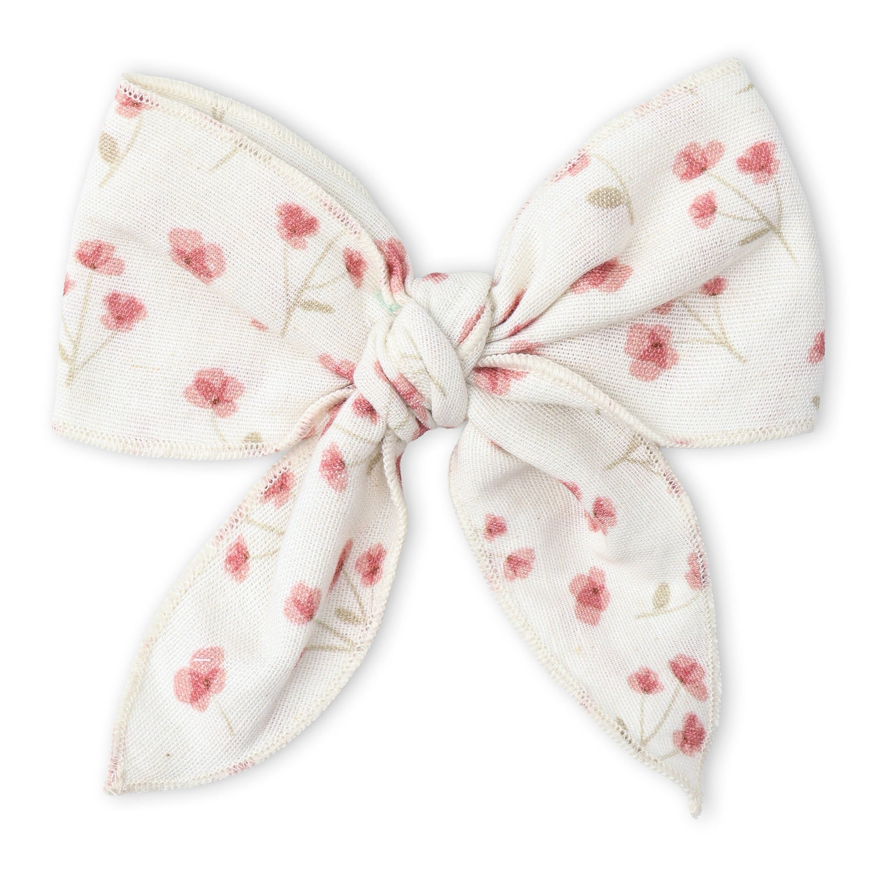 Makemake Organics Makemake Organics Organic Hair Bow Clip Pink Bloom