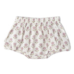 Makemake Organics Makemake Organics Organic Scalloped Top and Bloomers Set in Lavender Linen Cotton Blend Breathable