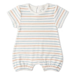 Makemake Organics Makemake Organics Organic Short Romper Cabana Stripes
