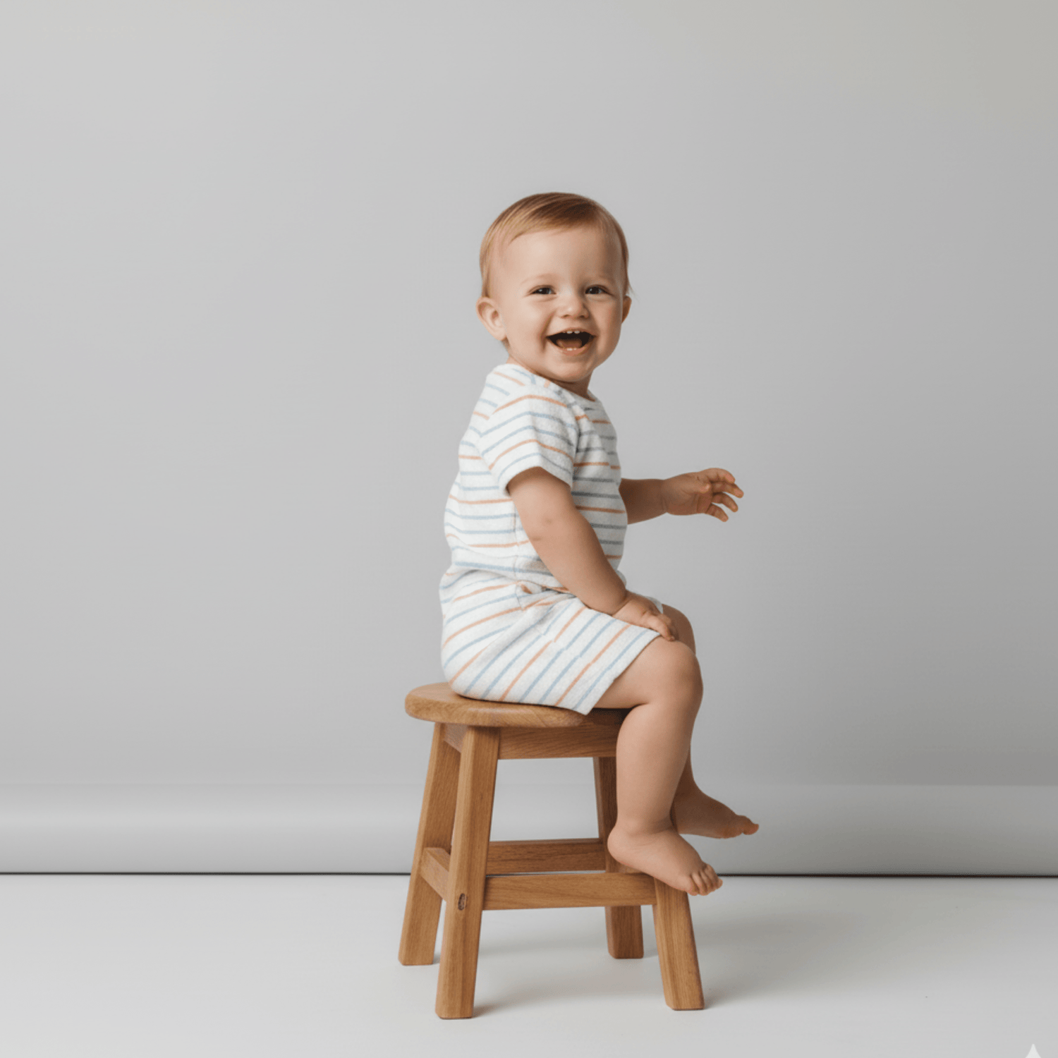 Organic Short Romper - Cabana Stripes - Sleeve, Hand, Baby & Toddler Clothing, Child, Happiness | Everetts Place