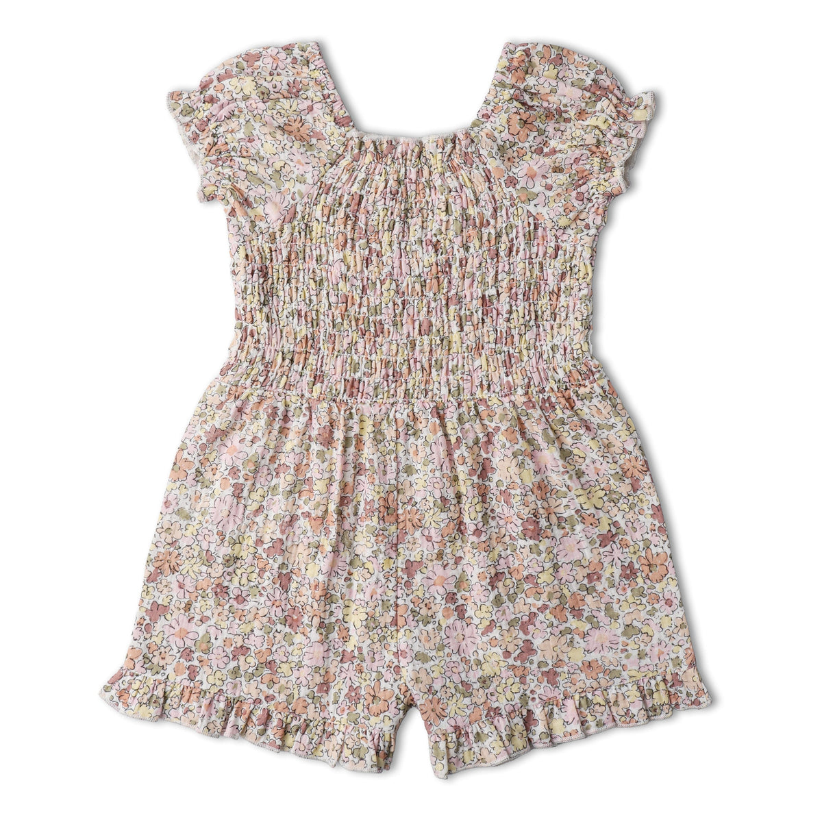 Makemake Organics Makemake Organics Organic Smocked Jumpsuit Muslin Cotton