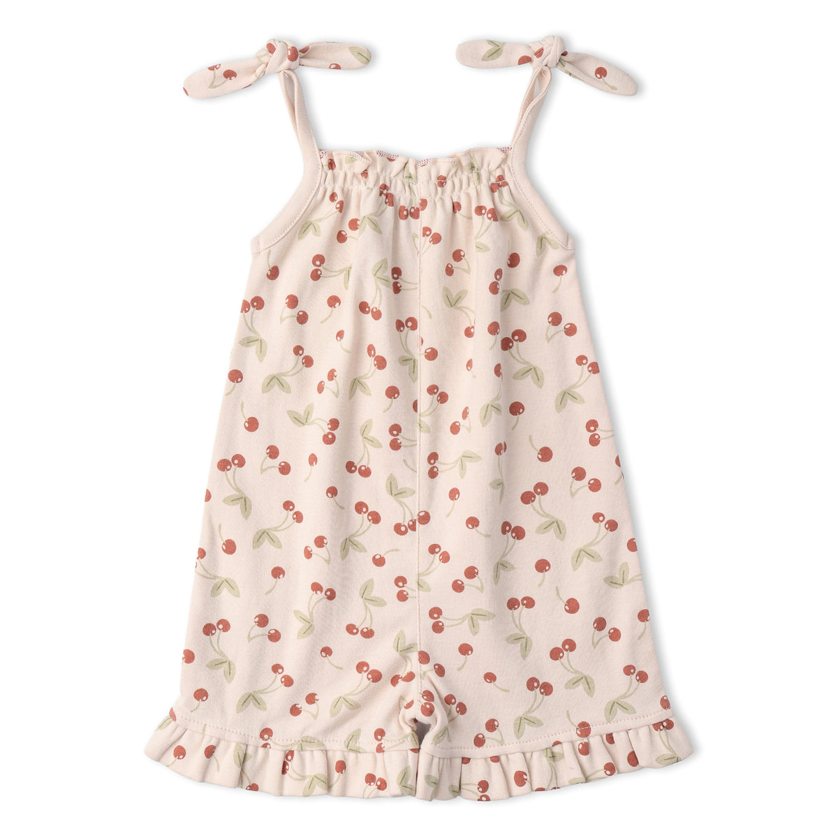 Makemake Organics Makemake Organics Ruffle Jumpsuit Floral Print Baby
