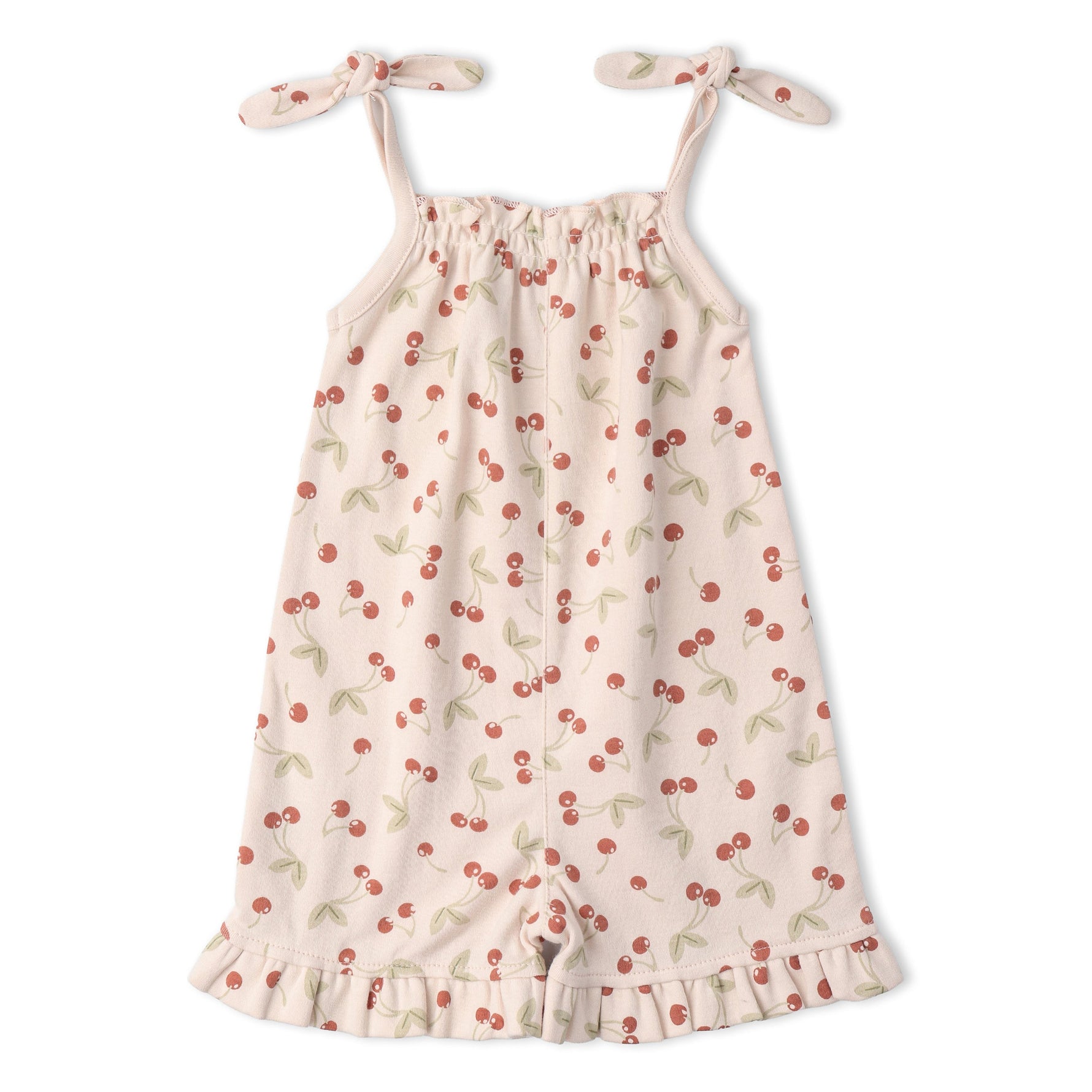 Makemake Organics Makemake Organics Ruffle Jumpsuit Floral Print Baby