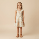 Makemake Organics Makemake Organics Ruffle Tiered Dress For Babies With Cascading Ruffles And Floaty Silhouette