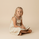 Makemake Organics Makemake Organics Ruffle Tiered Dress For Babies With Cascading Ruffles And Floaty Silhouette