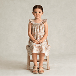 Organic Ruffle Tiered Dress - Pastel Bloom - Fashion, Day Dress, One-piece garment, Dress, Baby & Toddler Clothing | Everetts Place