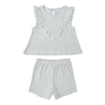 Makemake Organics Makemake Organics Ruffle Top And Shorts Set For Toddlers In Soft Organic Fabric For Everyday Play