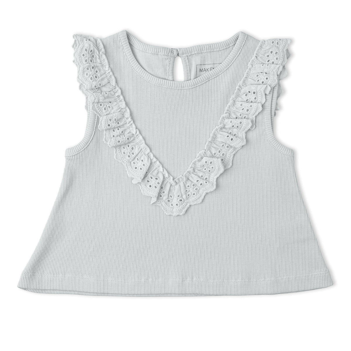 Makemake Organics Makemake Organics Ruffle Top And Shorts Set For Toddlers In Soft Organic Fabric For Everyday Play