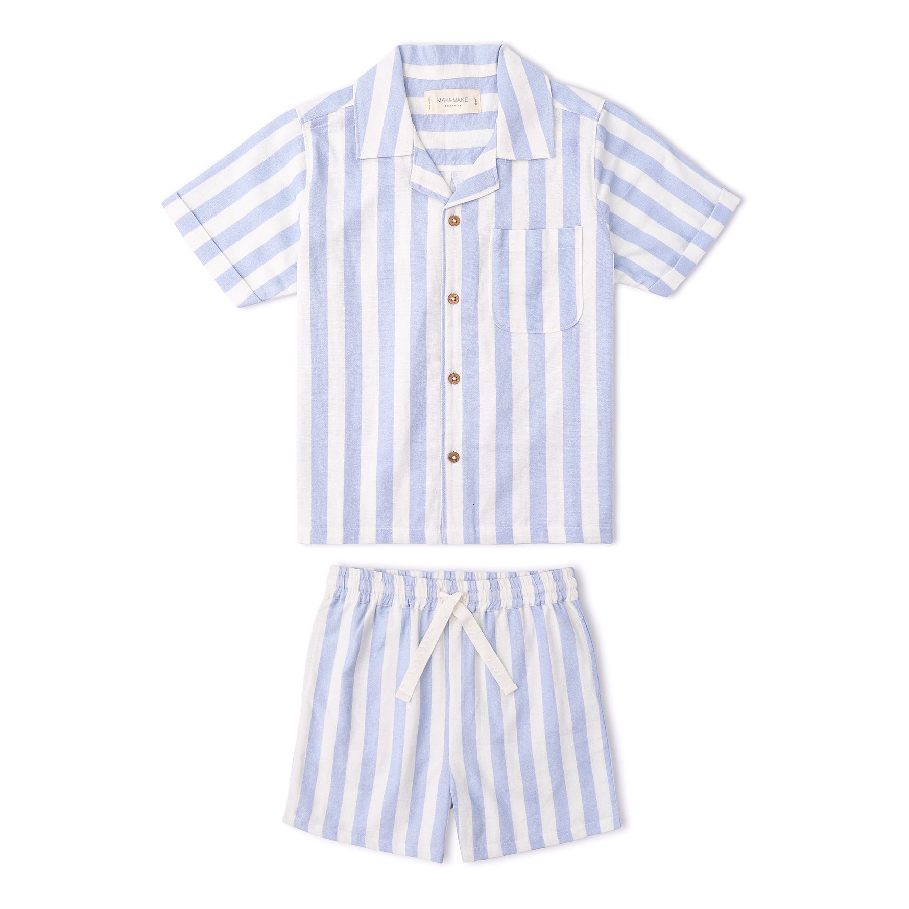 Makemake Organics Makemake Organics Shirt and Shorts Set Lightweight Baby and Toddler Summer Outfit