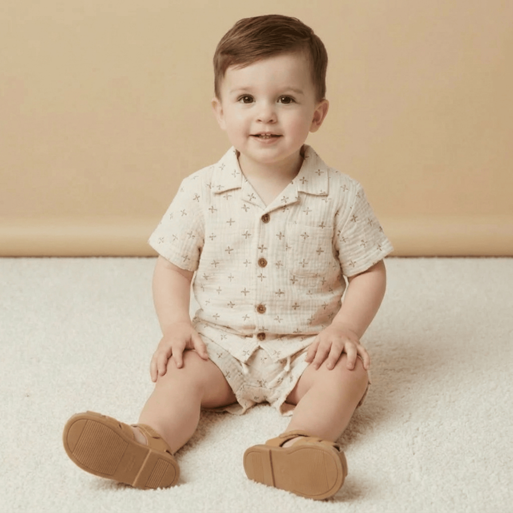 Makemake Organics Makemake Organics Shirt And Shorts Set Lightweight Toddler