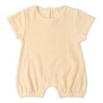 Makemake Organics Makemake Organics Short Romper Butter Yellow Organic Cotton