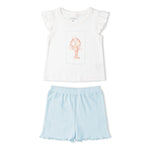 Makemake Organics Makemake Organics Sleeveless Flutter Top And Shorts Set For Baby Organic Cotton Summer Outfit