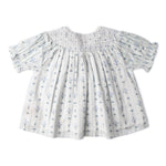 Makemake Organics Makemake Organics Smocked Top And Shorts Set Organic Cotton Dobby Weave For Toddlers