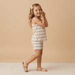 Organic Tank Top & Shorts Set - Terra Stripes - Fashion, Sandal, Pink, Day Dress, Dress | Everetts Place