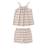 Makemake Organics Makemake Organics Soft Ribbed Baby Tank Top And Shorts Set Breathable Comfortable Summer Wear