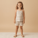 Makemake Organics Makemake Organics Soft Ribbed Baby Tank Top And Shorts Set Breathable Comfortable Summer Wear
