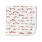Makemake Organics Makemake Organics Swaddle Blanket Set Organic Cotton Interlock For Babies With Car Illustrations