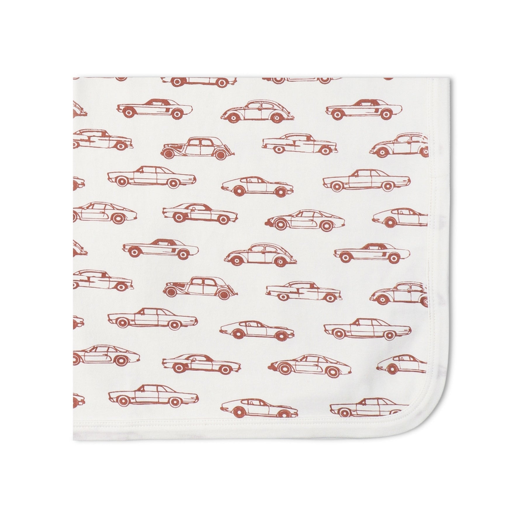 Makemake Organics Makemake Organics Swaddle Blanket Set Organic Cotton Interlock For Babies With Car Illustrations