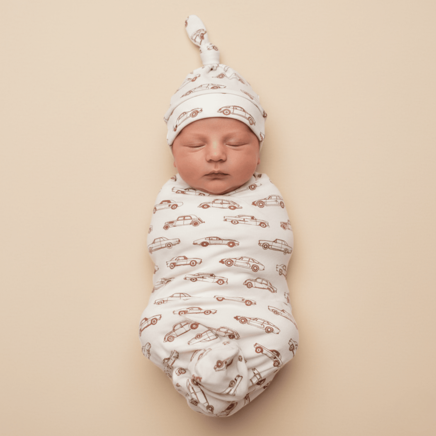 Makemake Organics Makemake Organics Swaddle Blanket Set Organic Cotton Interlock For Babies With Car Illustrations