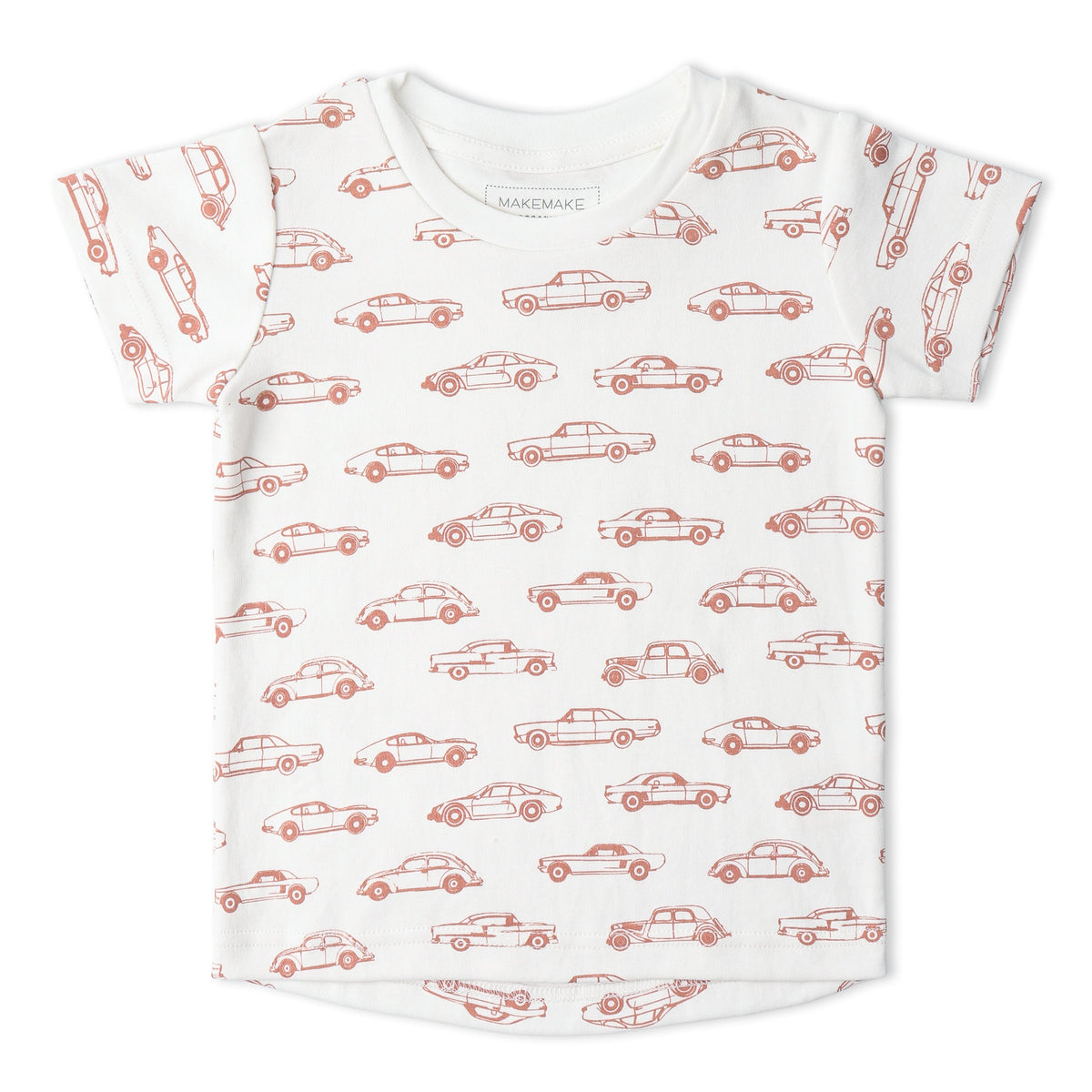 Makemake Organics Makemake Organics Tee And Shorts Set With Cars Print For Babies And Toddlers Organic Cotton