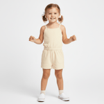 Makemake Organics Makemake Organics Terry Tank Romper Pull On Breathable Babywear Summer Beach Play One Piece