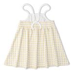 Makemake Organics Makemake Organics Tie Back Strap Dress For Baby Girls With Adjustable Straps Soft Breathable Fabric