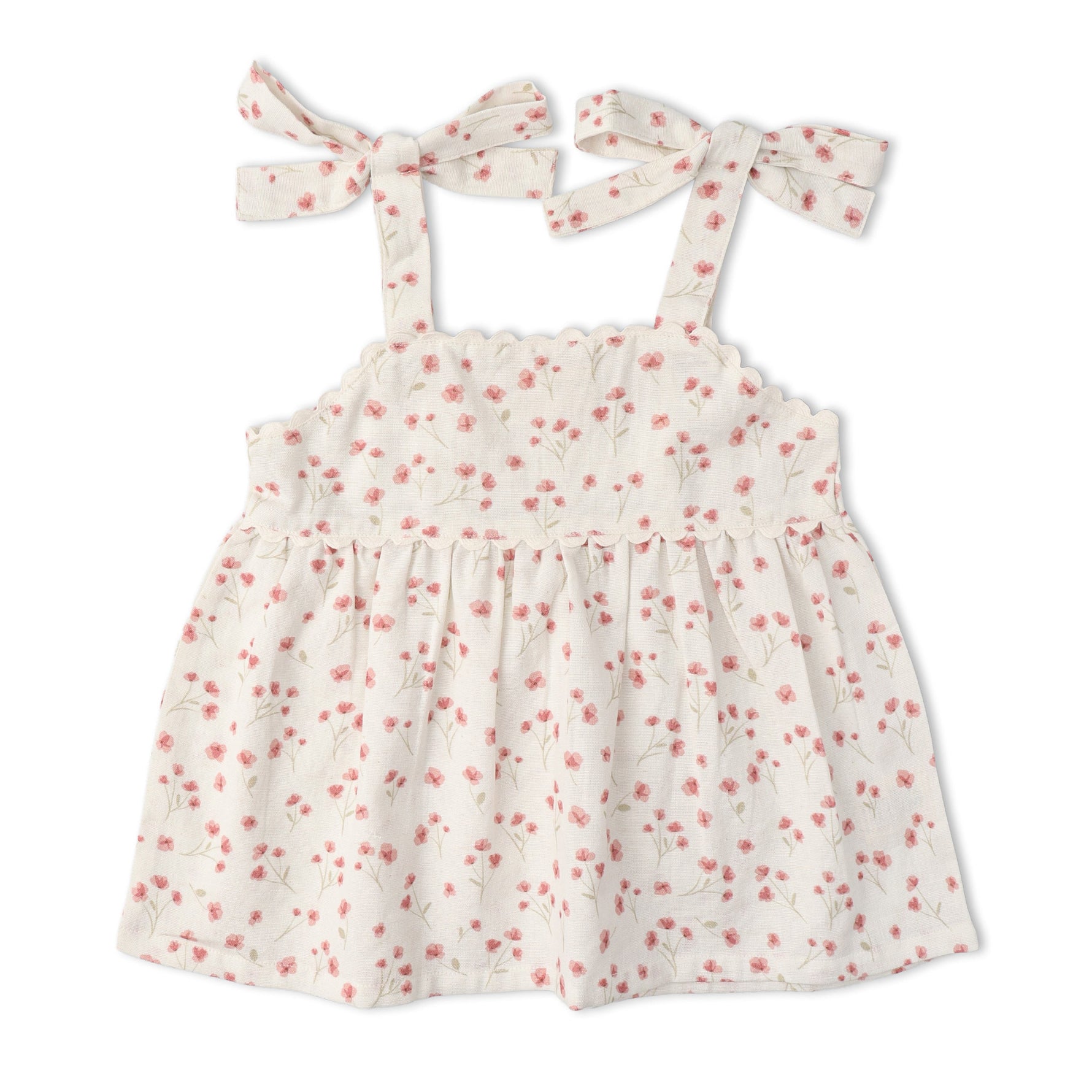 Makemake Organics Makemake Organics Tie Up Top And Shorts Set For Toddlers With Adjustable Tie For Everyday Play