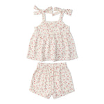 Makemake Organics Makemake Organics Tie Up Top And Shorts Set For Toddlers With Adjustable Tie For Everyday Play
