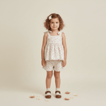 Makemake Organics Makemake Organics Tie Up Top And Shorts Set For Toddlers With Adjustable Tie For Everyday Play