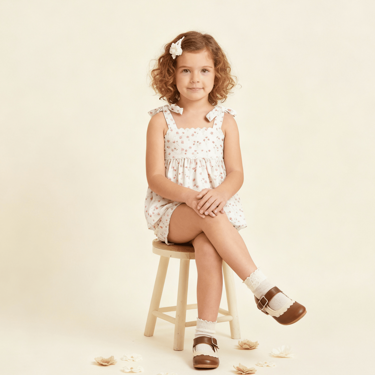Organic Tie Up Top & Shorts Set - Pink  Bloom - Clothing, Baby & Toddler Clothing, Fashion, Dress, Day Dress | Everetts Place