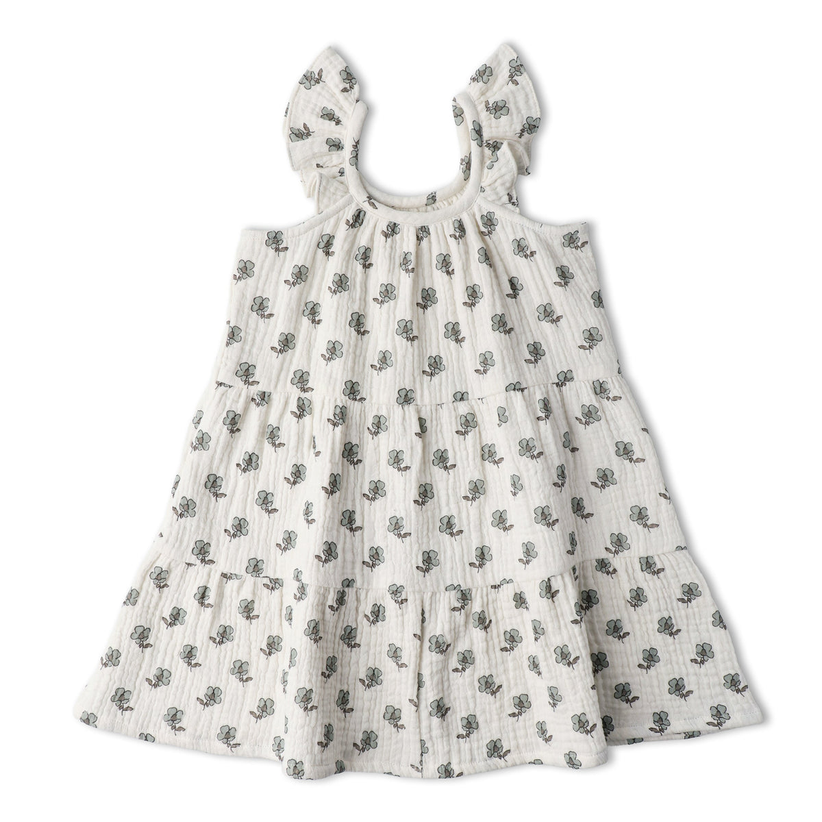 Makemake Organics Makemake Organics Toddler Dress Ruffle Tiered Flutter