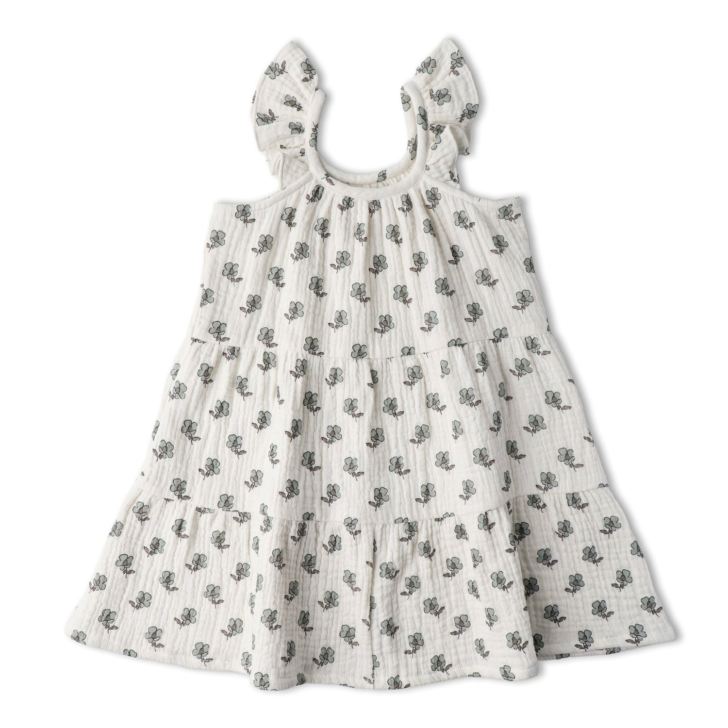 Makemake Organics Makemake Organics Toddler Dress Ruffle Tiered Flutter