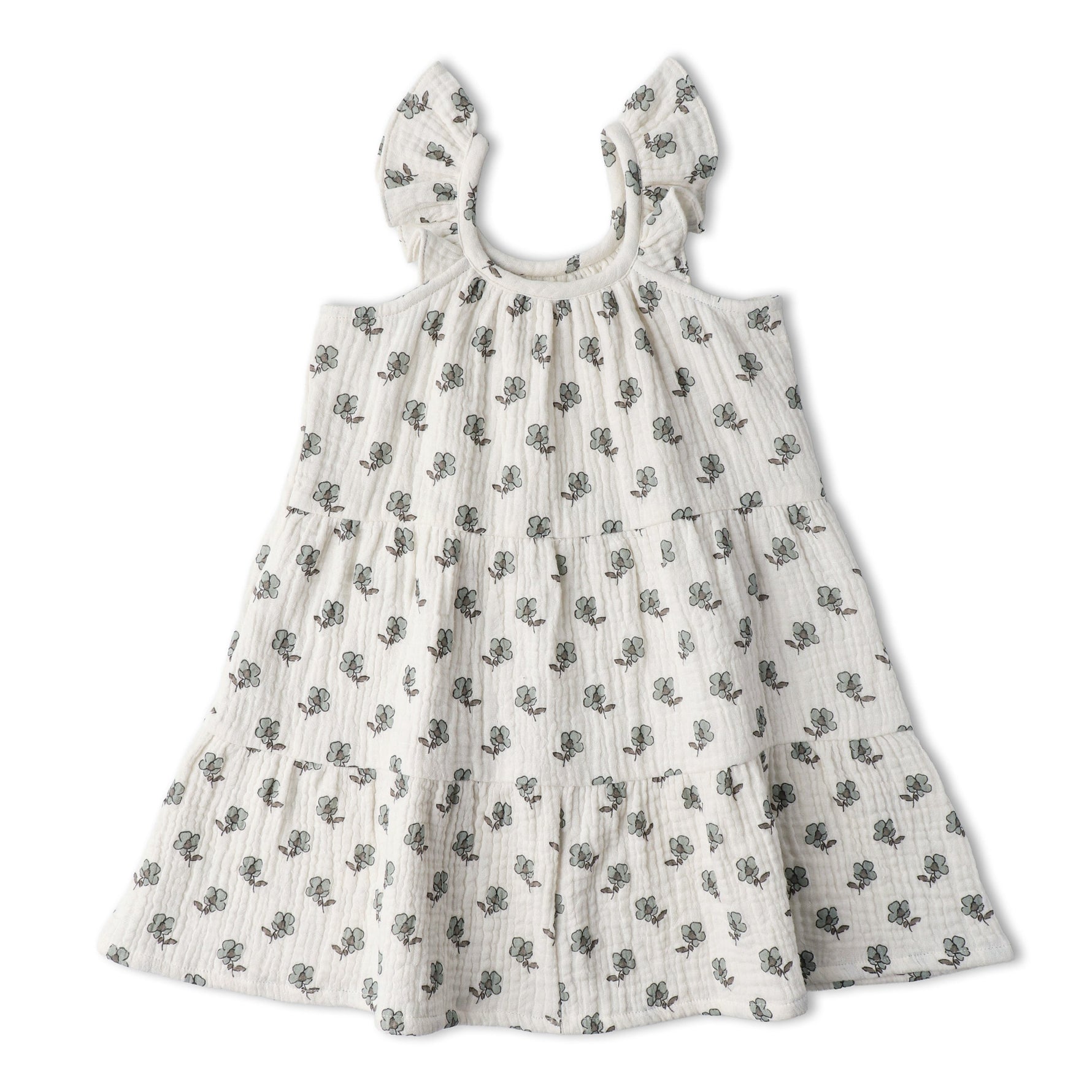 Makemake Organics Makemake Organics Toddler Dress Ruffle Tiered Flutter