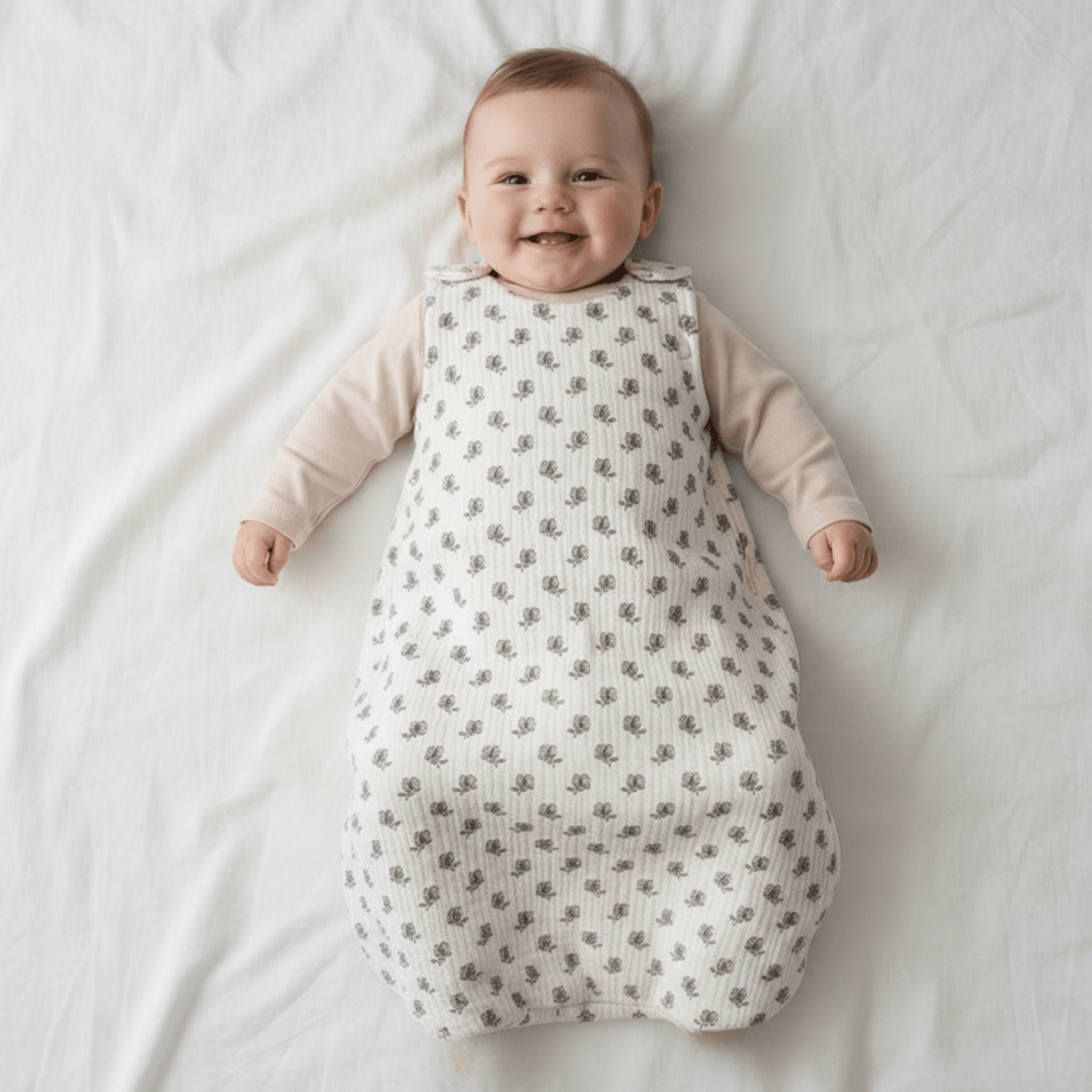 Organic Wearable Blanket - Poppy - Baby & Toddler Clothing, Textile, Linens, One-piece garment, Child | Everetts Place