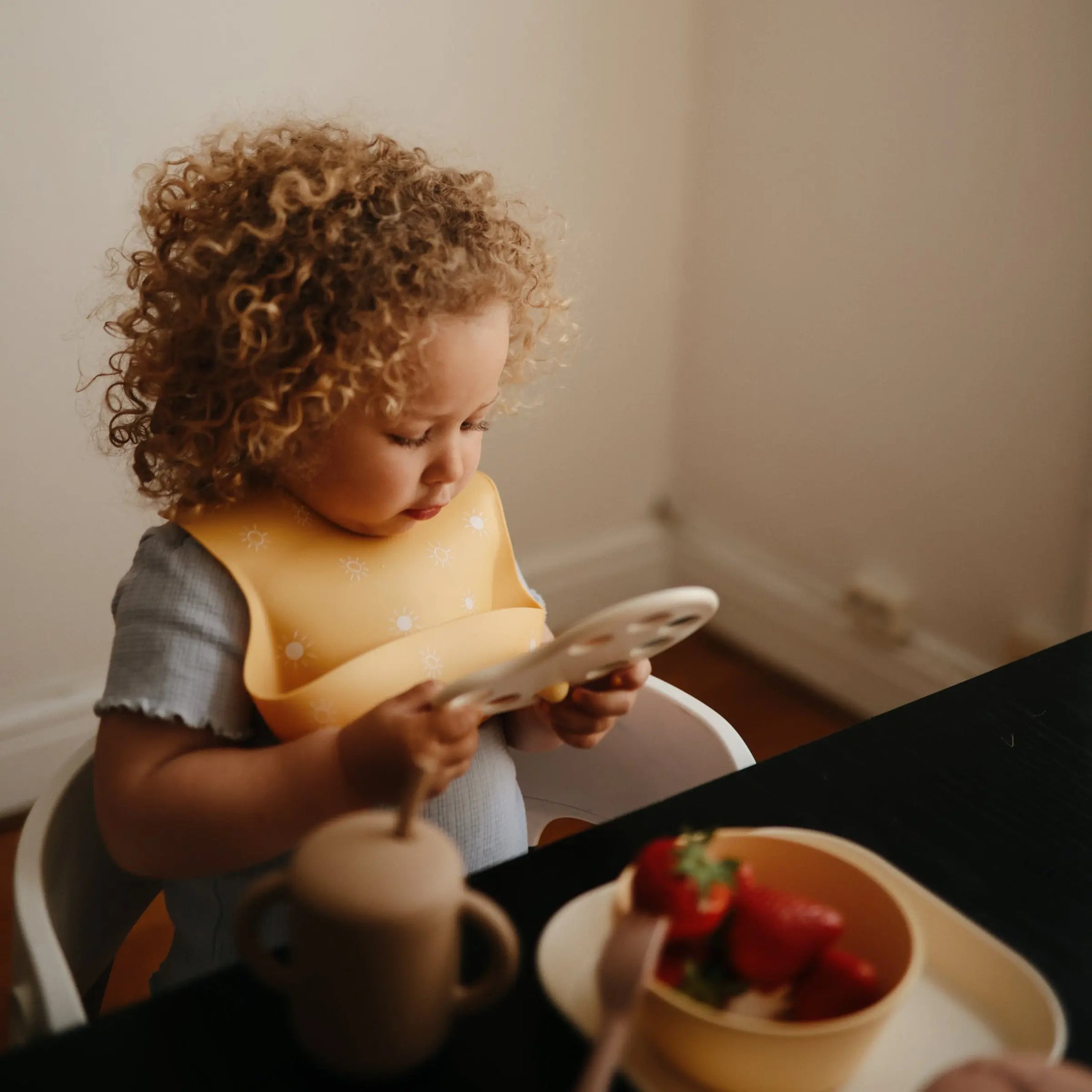 Mushie Round Dinnerware Bowl Set BPA Free Plastic Dishwasher Safe Microwave Safe - Baby & Toddler > Nursing & Feeding Dinnerware