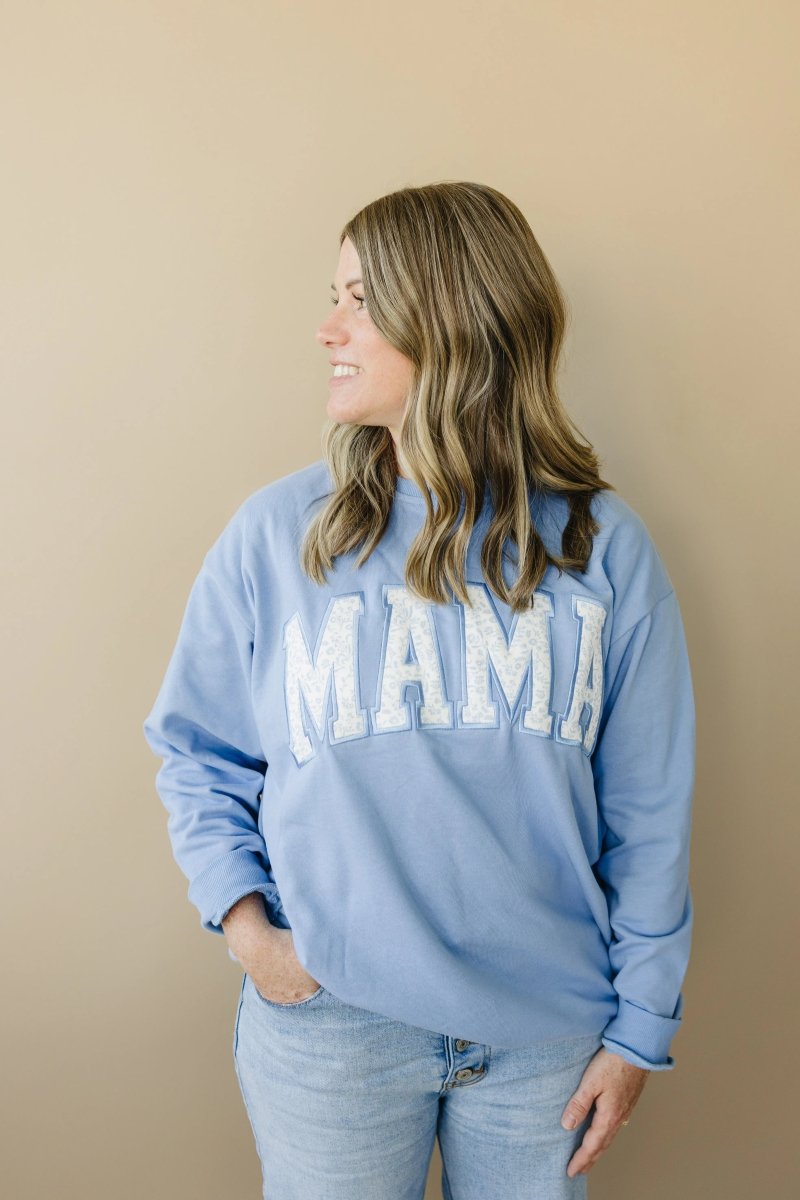 Little Joy Co. Mama Applique Crewneck Sweatshirt Mommy and Me Look - Everetts Place Boutique - 