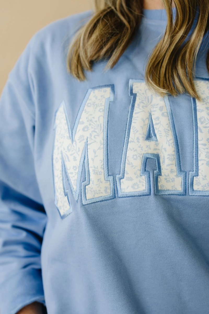 Little Joy Co. Mama Applique Crewneck Sweatshirt Mommy and Me Look - Everetts Place Boutique - 