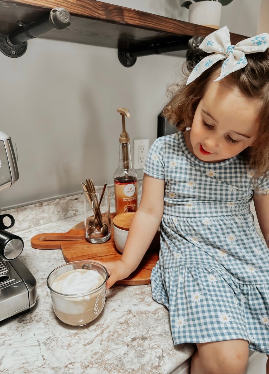 Little Mae & Co Mama Era Glass Latte Mug By Little Mae Co Clear View - Everetts Place Boutique - 