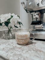 Little Mae & Co Mama Era Glass Latte Mug By Little Mae Co Clear View - Everetts Place Boutique - 