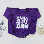 Little Joy Co. Mama Is My Boo Bamboo Sweatshirt Romper For Babies - Everetts Place Boutique - 