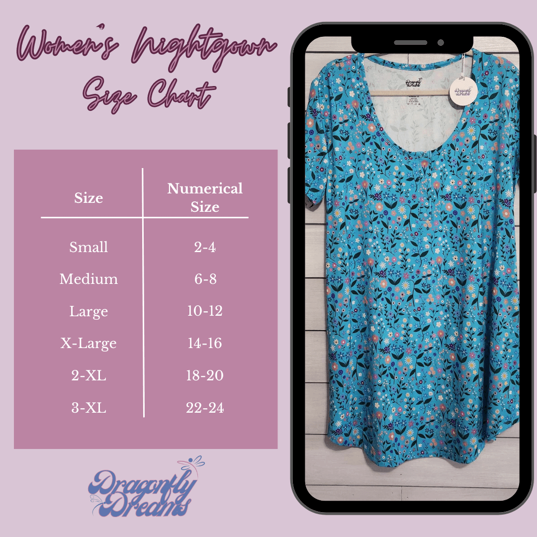 Dragonfly Dreams Bamboo Mama Makes The Dough Women's Nightgown