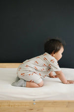 Little Joy Co. Mama Tattoo Hearts Bamboo Henley Romper for Babies - Everetts Place Boutique - 