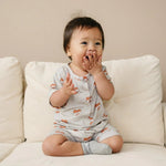 Little Joy Co. Mama Tattoo Hearts Bamboo Henley Romper for Babies - Everetts Place Boutique - 