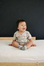 Little Joy Co. Mama Tattoo Hearts Bamboo Henley Romper for Babies - Everetts Place Boutique - 