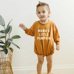 Little Joy Co. Mama's Little Pumpkin Bamboo Bubble Romper for Babies - Everetts Place Boutique - 