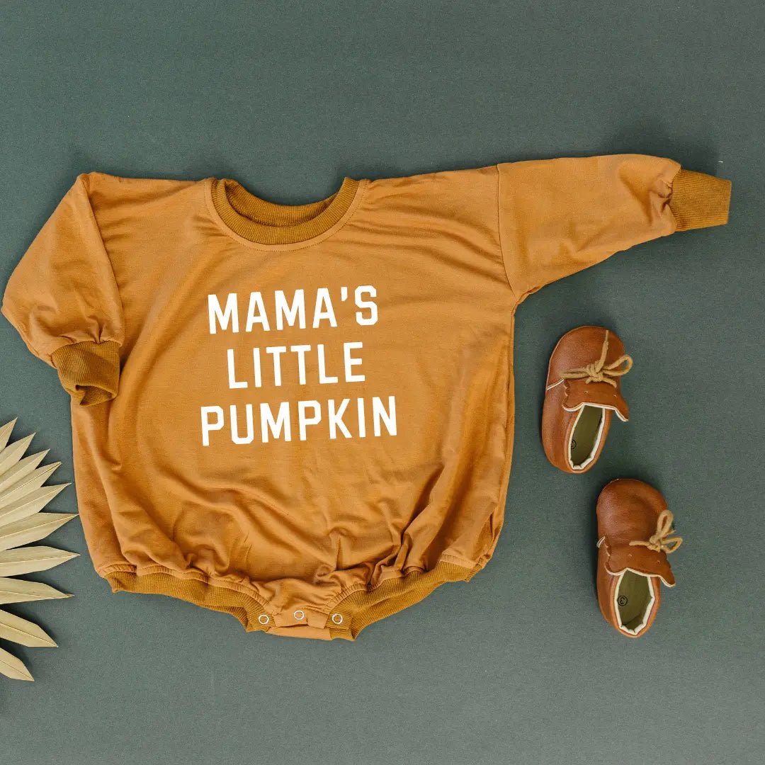 Little Joy Co. Mama's Little Pumpkin Bamboo Bubble Romper for Babies - Everetts Place Boutique - 