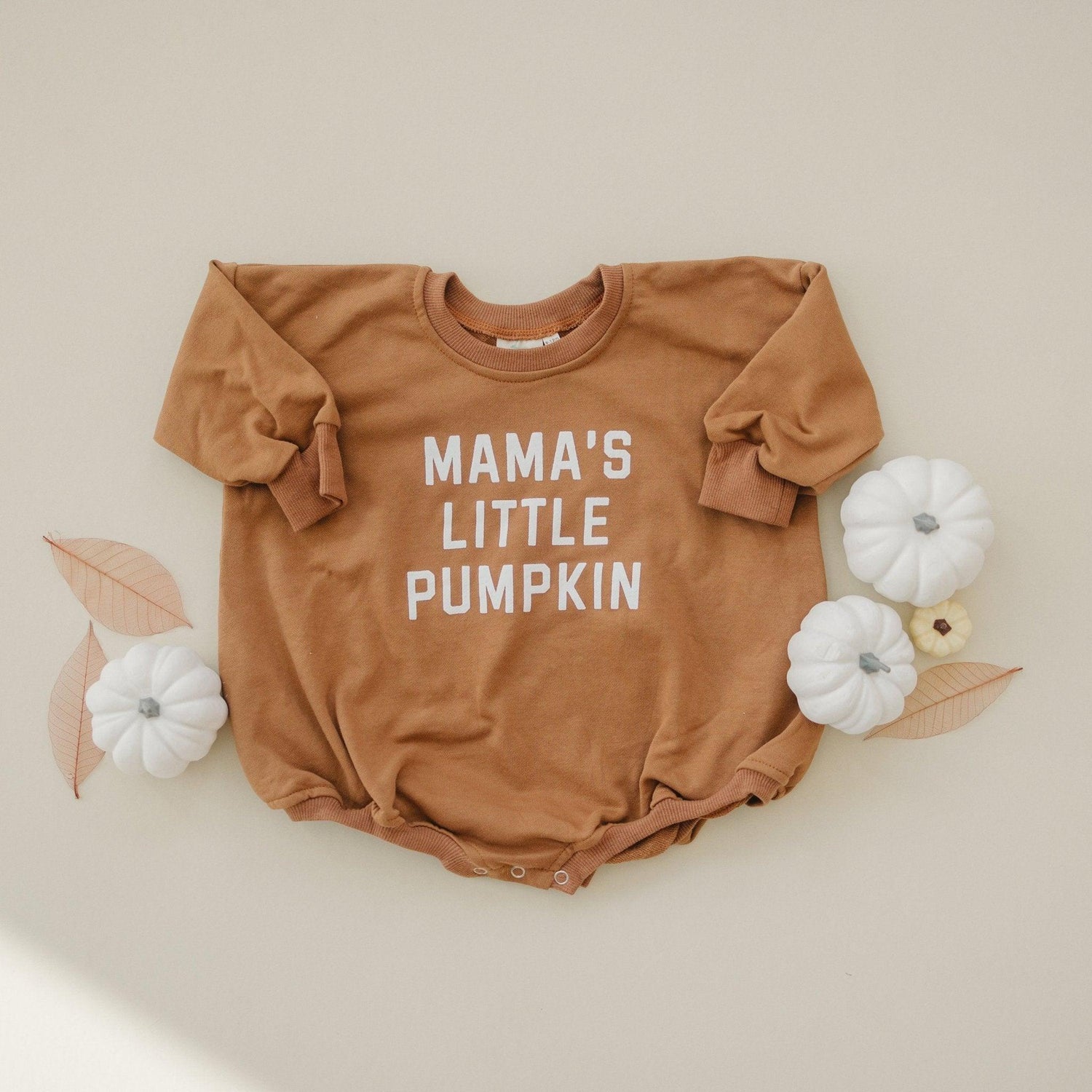 Terry Romper, "Mama's Little Pumpkin" Graphic