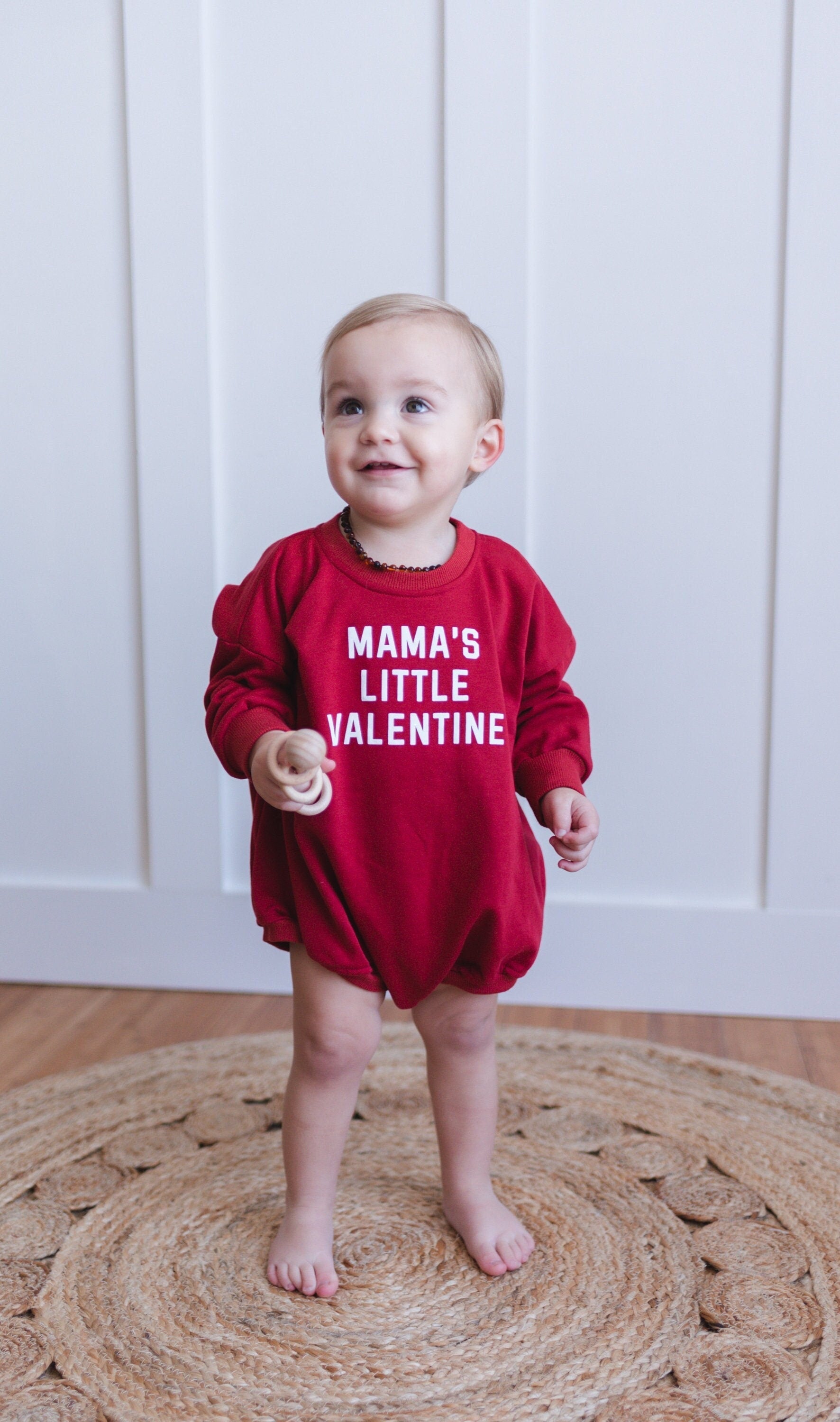 Little Joy Co. Mama's Little Valentine Sweatshirt Romper - more colors - 