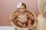 Little Joy Co. Mama's Pumpkin Sweatshirt Romper Snaps Easy Diaper Change - Everetts Place Boutique - 