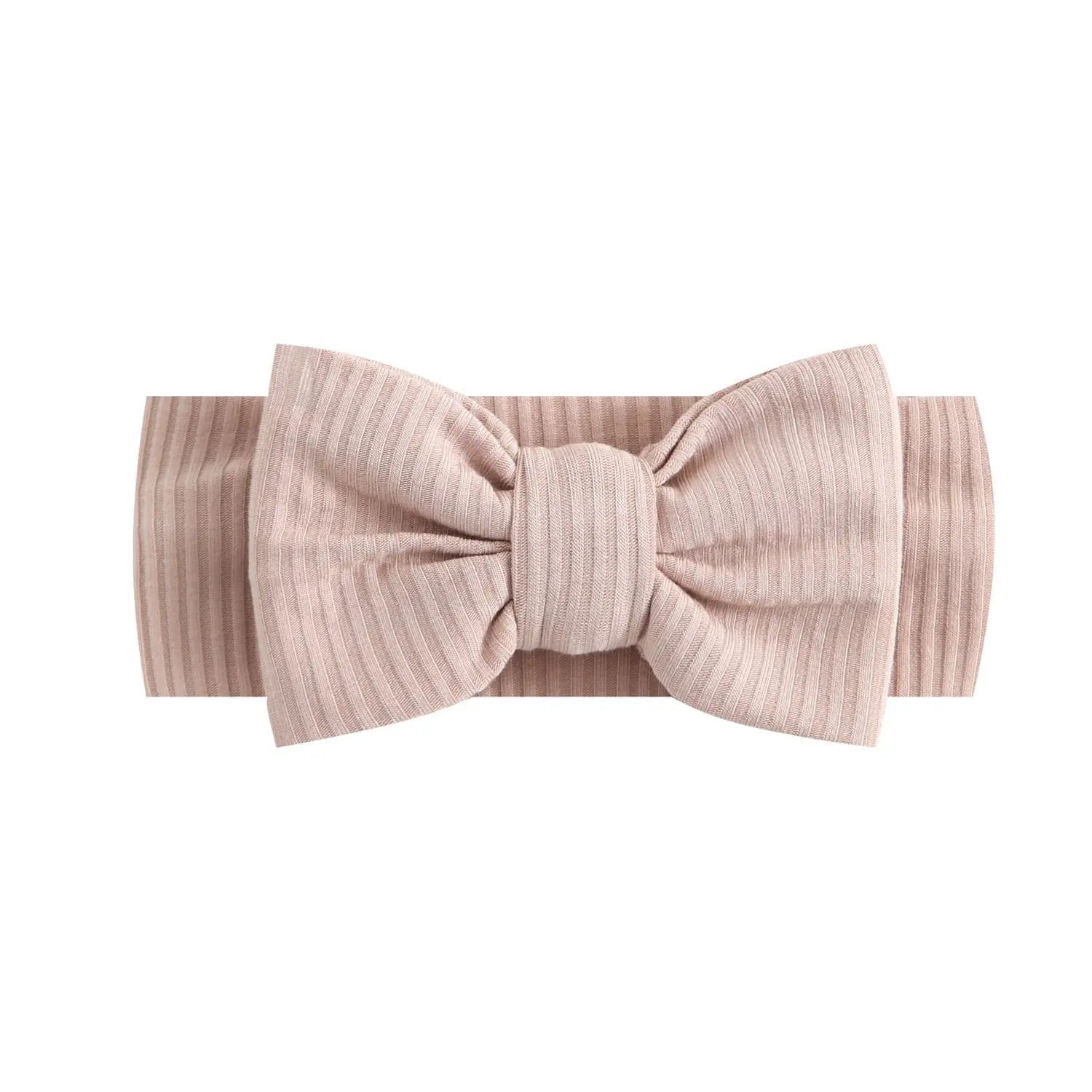Maple Ribbed Baby Headband - Pink, Bow tie, Headband, Knot, Ribbon | Everetts Place